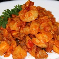 Картофель, тушеный с овощами Картофель, тушеный с овощами