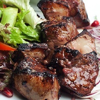 Печень с курдючным салом Печень с курдючным салом
